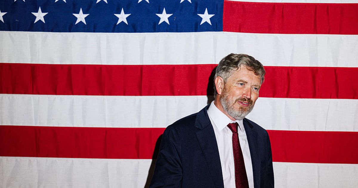 Rep. Thomas Massie speaks with supporters after his concession speech on May 19, 2026 in Hebron, Kentucky. (Cover Image source: Getty Images/Photo by Jon Cherry)