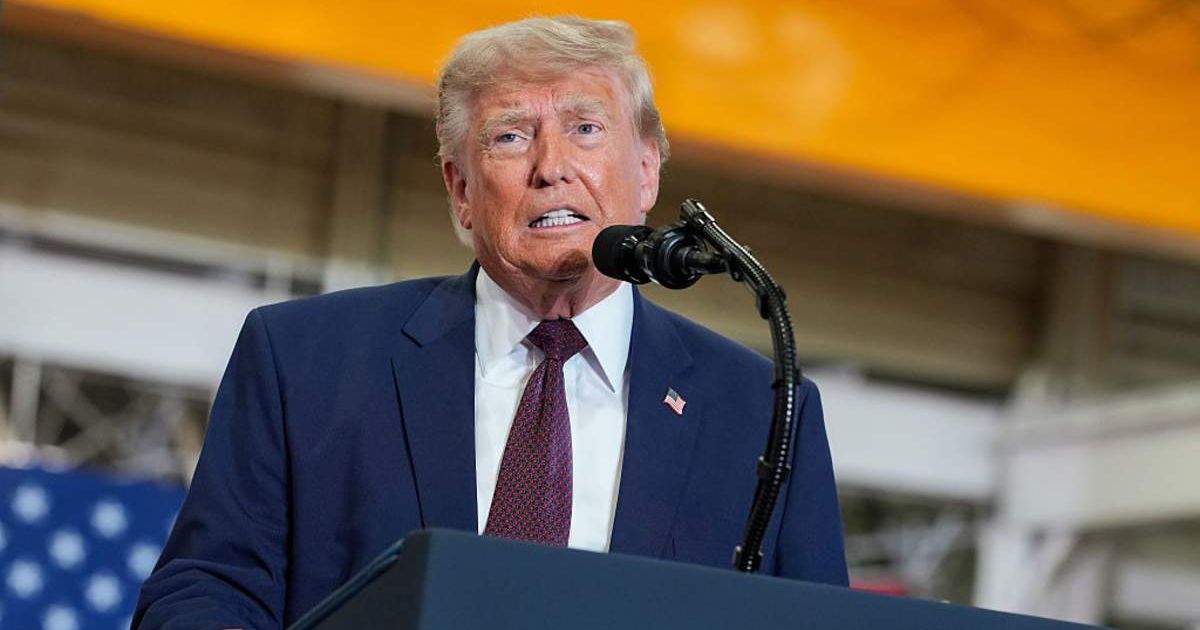 President Donald Trump speaks at the Mack Trucks Lehigh Valley Operations facility on June 23, 2026 (Cover Image Source: Getty Images | Photo by Andrew Harnik)