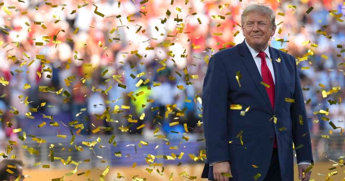 President Donald Trump is pictured as confetti falls at the conclusion of the World Cup championship final soccer match between Spain and Argentina in East Rutherford, N.J., Sunday, July 19, 2026. (Cover image source: AP Photo/Photo by Jacquelyn Martin)