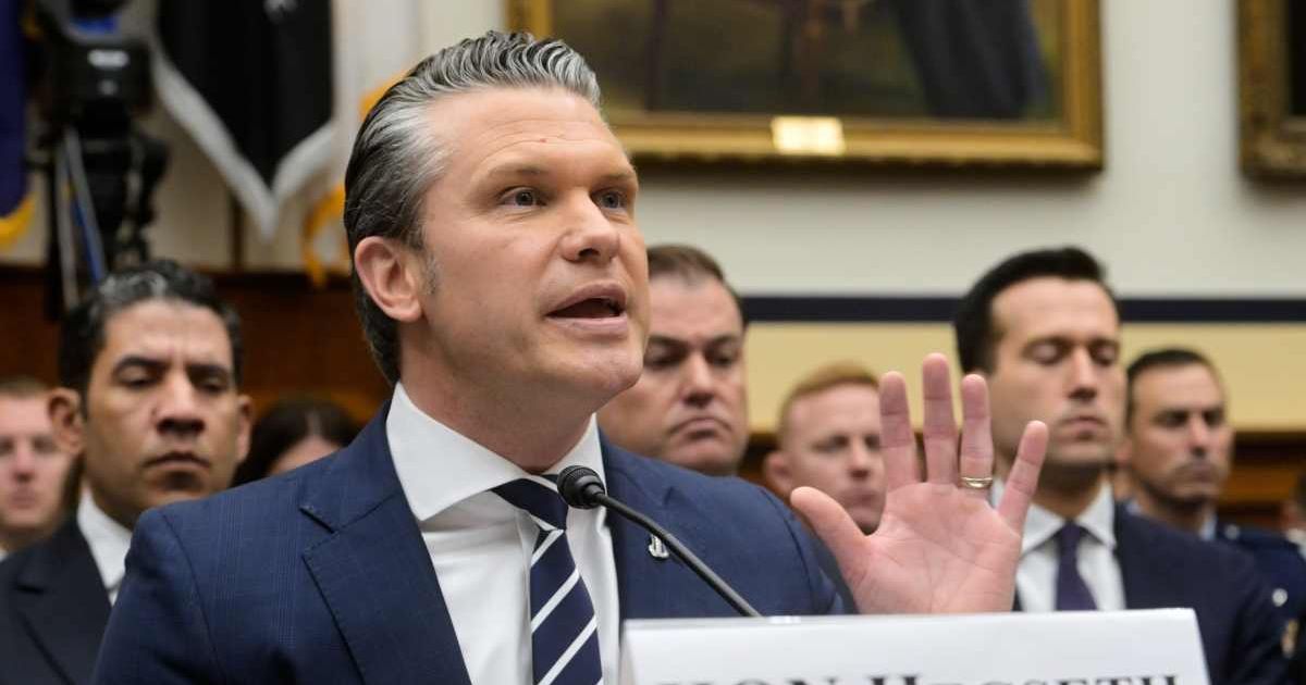 Secretary of Defense Pete Hegseth appears before a House Committee on Armed Services business meeting on the Department of Defense Fiscal Year 2027 on Capitol Hill (Cover Image Source: AP | Photo by Rod Lamkey Jr.)
